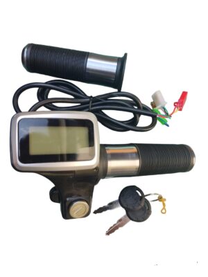 Maneta de acceleratie scuter electric LCD cu contact si cheie senzor Hall compatibil cu city coco smartbalance harley chopper 60v sau alte modele