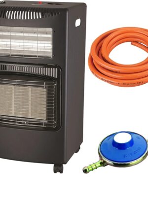 SOBA MOBILA PE GAZ GPL SI ELECTRICA, APRINDERE PIEZO-ELECTRICA, DEMONTABILA, BONUS KIT DE ALIMENTARE ZLN 8465D