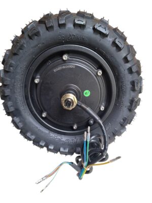 Ansamblu motor trotineta electrica 1600W 60V + jantă 11” 100/65-6.5 + cauciuc – pentru Ezotron, Halo Knight, Laoti
