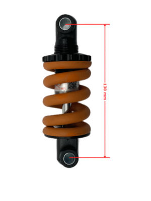 Amortizor spate trotineta electrica KuKirin G2 Master – suspensie rezistenta, arc puternic, culoare negru/orange