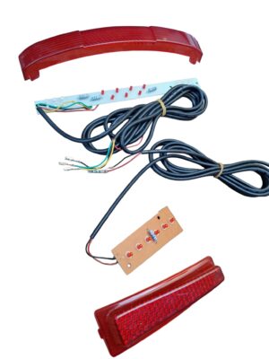 Semnale spate 60V cu stop frana pentru scuter electric City Coco – kit iluminare complet