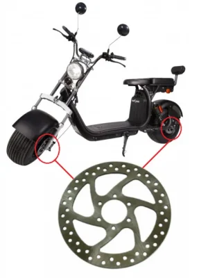 Disc de frână cu disc de 170 mm DISC cu 6 orificii de montare pentru scuter electric Citycoco E-Bike Electric Harley Discuri de frână față/spate