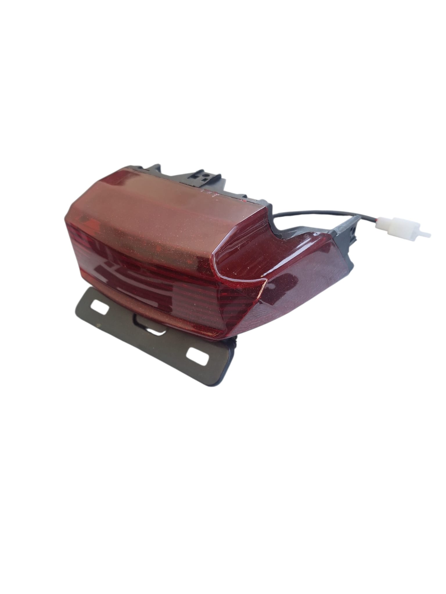 Lampa stop spate LED pentru moped electric scuter electric 12V cu suport numar frana semnalizare Citycoco Chopper - imagine 5