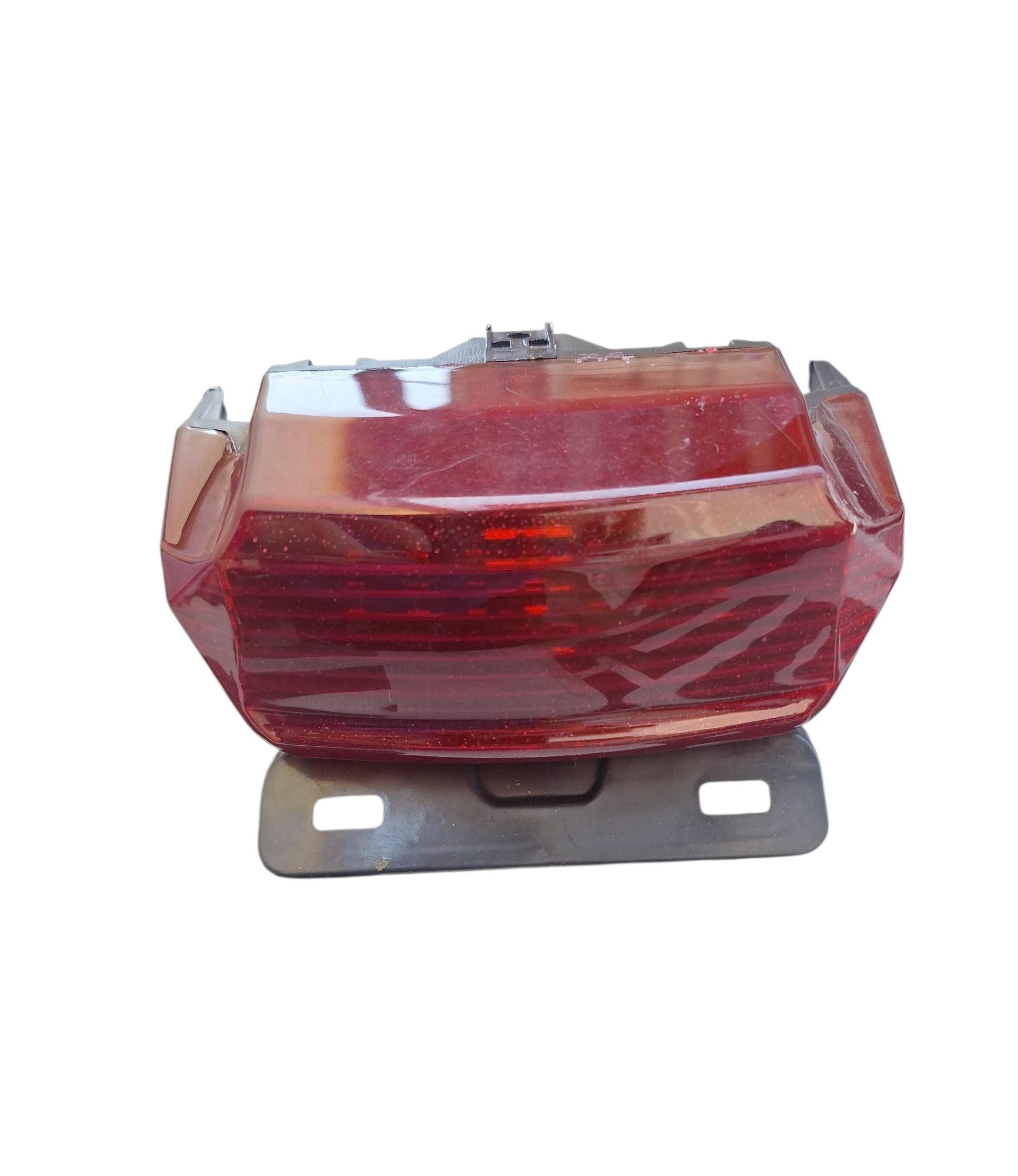 Lampa stop spate LED pentru moped electric scuter electric 12V cu suport numar frana semnalizare Citycoco Chopper - imagine 2