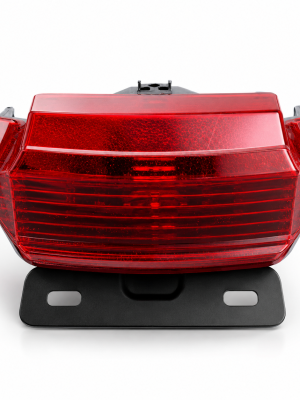 Lampa stop spate LED pentru moped electric scuter electric 12V cu suport numar frana semnalizare Citycoco Chopper