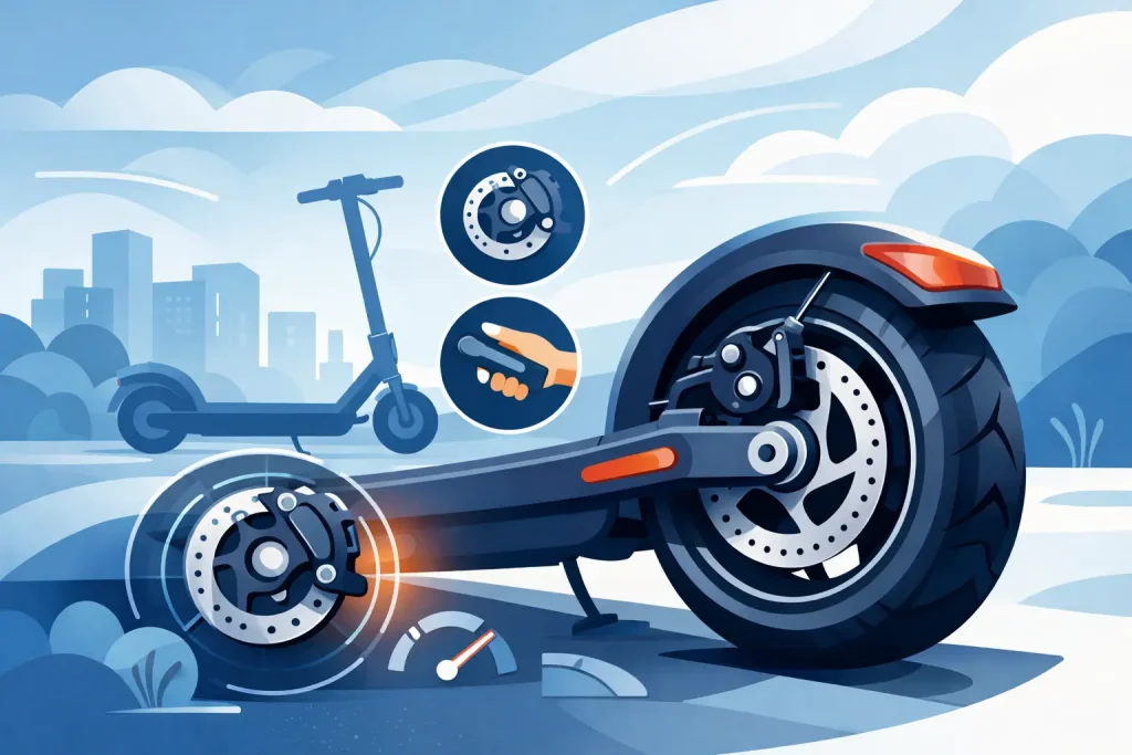 Frâna pe disc trotinetă electrică: ghid util