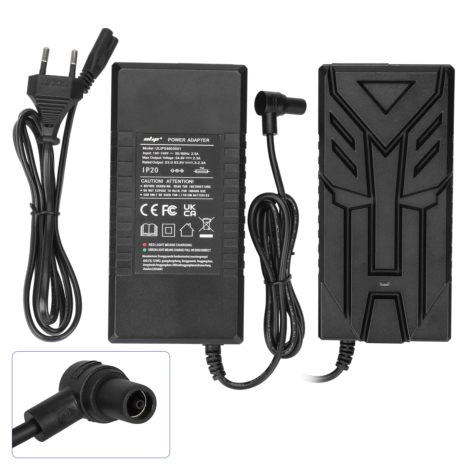 Incarcator 54.6V 2.3A pentru Xiaomi 4 Pro Xiaomi 5 Navee S65 trotineta electrica mufa rotunda EU Plug - imagine 2