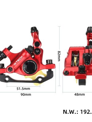 Etrier Frana Hidraulica XTECH HB100 Rosu pentru Xiaomi M365 Pro Pro2 1S Essential Mi 3