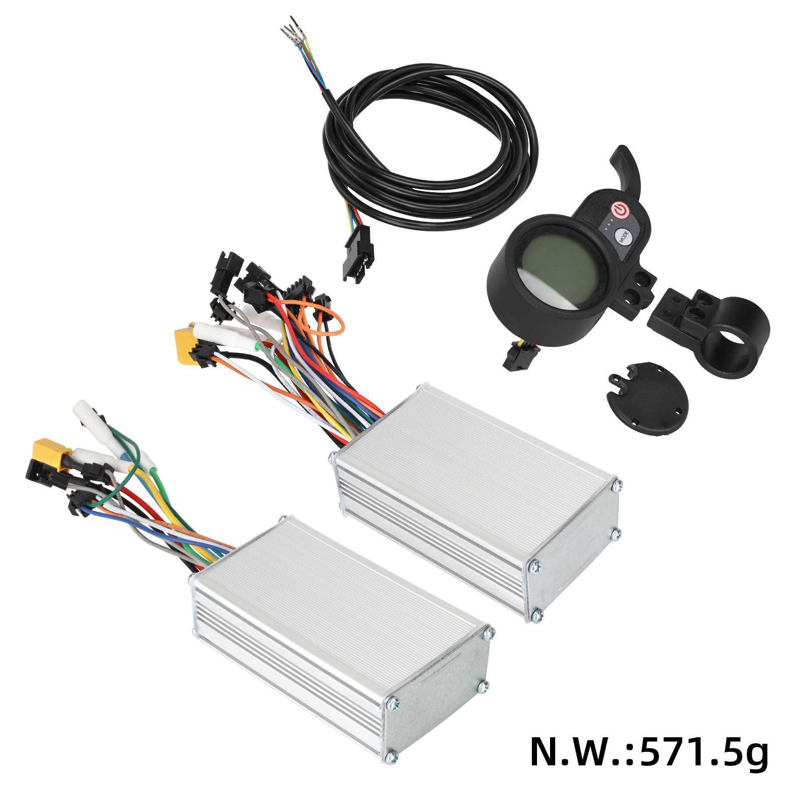 Kit Controller Dual Motor 60V 25A GIPIN JP cu Display LCD și Accelerație pentru Trotinetă Electrică – 2 Controllere A+B - imagine 3