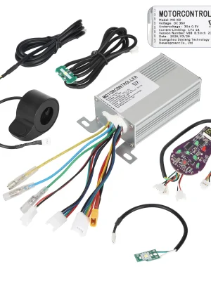 Kit Controller MO-KD Kit: 36V 17A cu Far, Stop, Accelerație pentru Trotinetă Electrică – Set Complet MO-KD Kit: 36V 17A