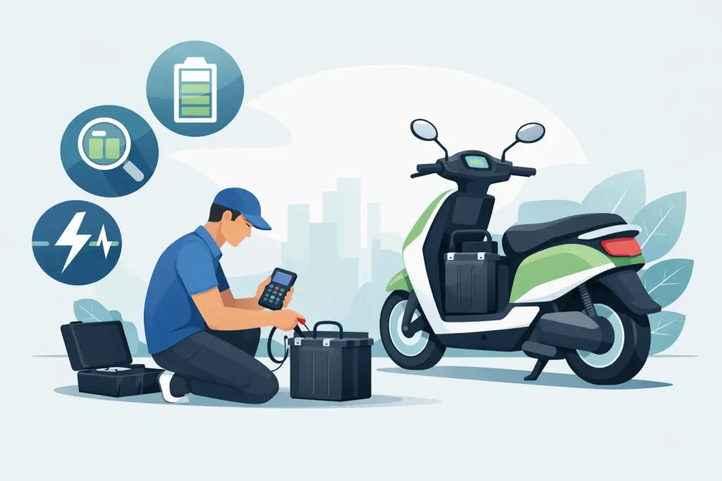 Cum verifici bateria scuterului electric corect