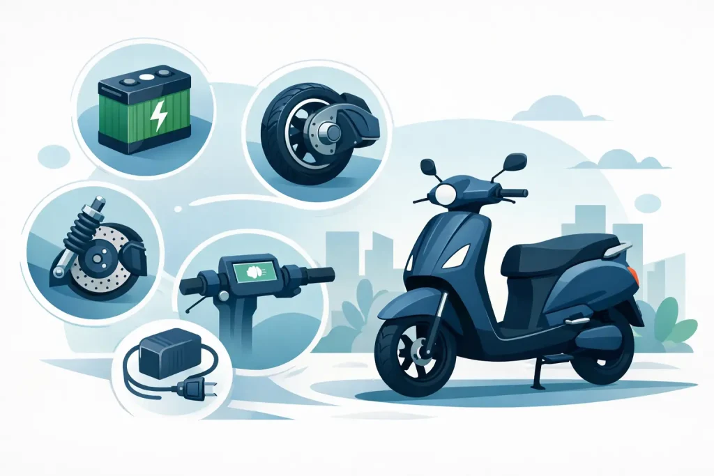 Top piese esențiale pentru scuter electric